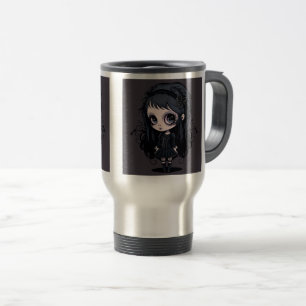 Taza De Viaje Chica de gótico Viaje/Mug de viajero frecuente, 15