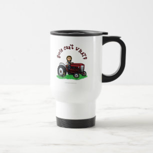 Taza De Viaje Chica de granjero rojo claro