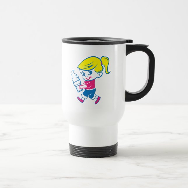 Taza De Viaje Chica de helados Coffee Travel Mug (Derecha)