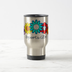 Taza De Viaje Chica de los deportes - voleibol