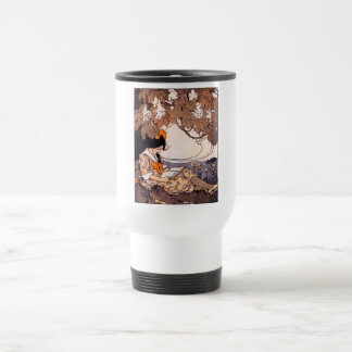 Taza De Viaje Chica de vintage leyendo bajo un árbol