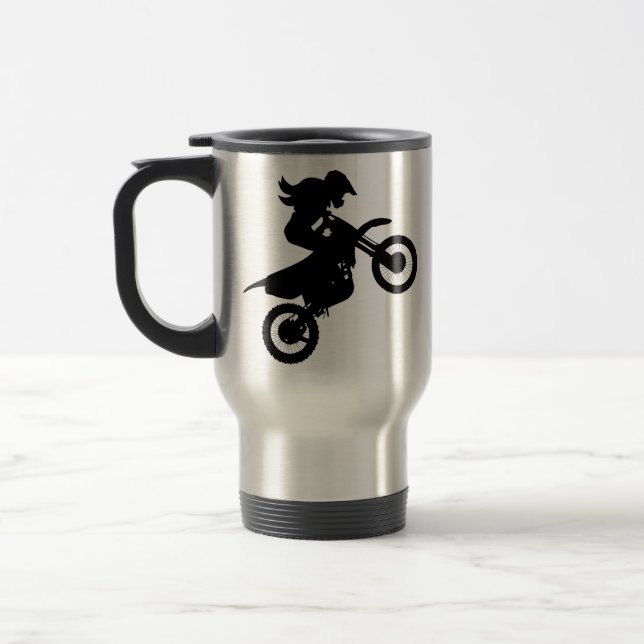Taza De Viaje Chica Dirt Bike (Izquierda)