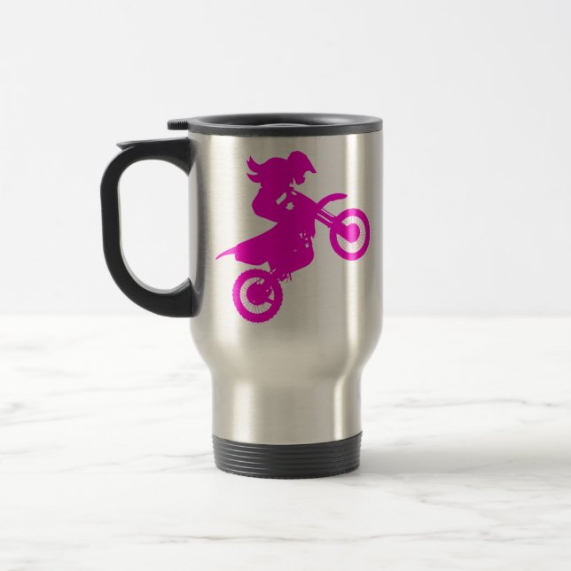 Taza De Viaje Chica Dirt Bike (Izquierda)