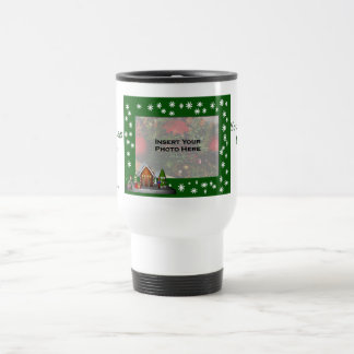 Taza De Viaje Chica Elf Navidades de escena Foto de Travel Mug