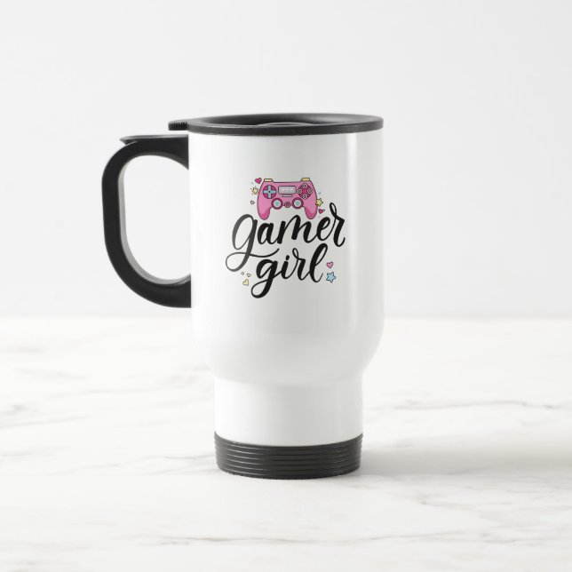 Taza De Viaje Chica Gamer (Izquierda)