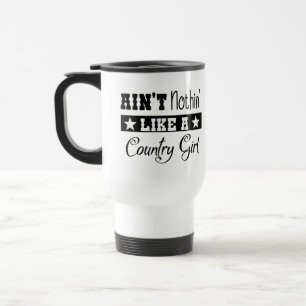 Taza De Viaje Chica Linda del Campo Granja Caballo Baile en Líne