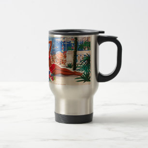 Taza De Viaje Chica Vintage Cote D'Azur Beach