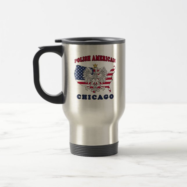 Taza De Viaje Chicago Illinois (Izquierda)
