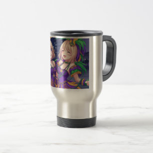 Taza De Viaje Chicas Anime Mardi Gras 