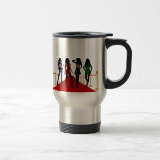 Taza De Viaje Chicas de moda en la alfombra roja de viajes