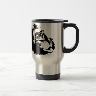 Taza De Viaje Chimpanzee divertido de Pop Art