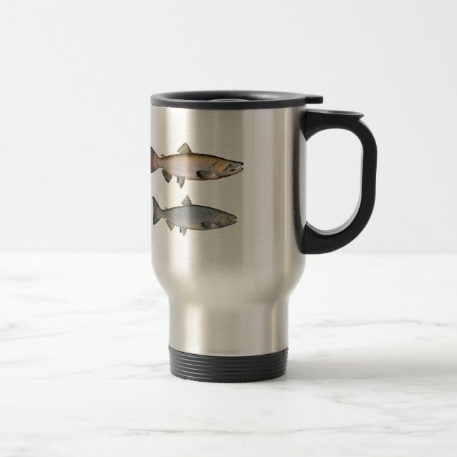 Taza De Viaje Chinook - rey salmones (que frezan fase) (Derecha)