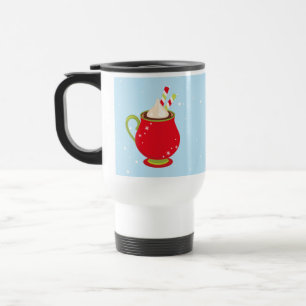 Taza De Viaje Chocolate Caliente de Vacaciones Cacao Nieve