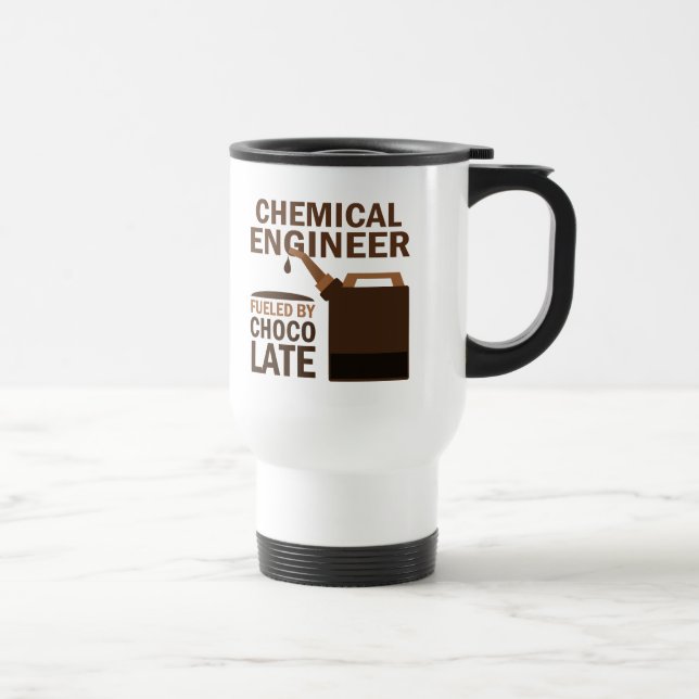 Taza De Viaje Chocolate (divertido) del ingeniero químico (Derecha)