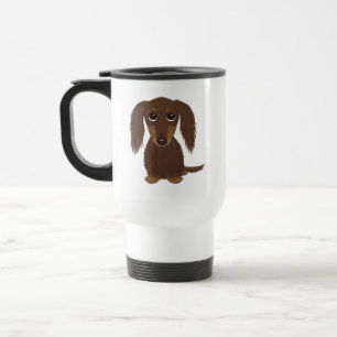 Taza De Viaje Chocolate marrón lindo de pelo largo