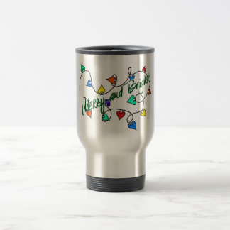 Taza De Viaje Christmas lights mug