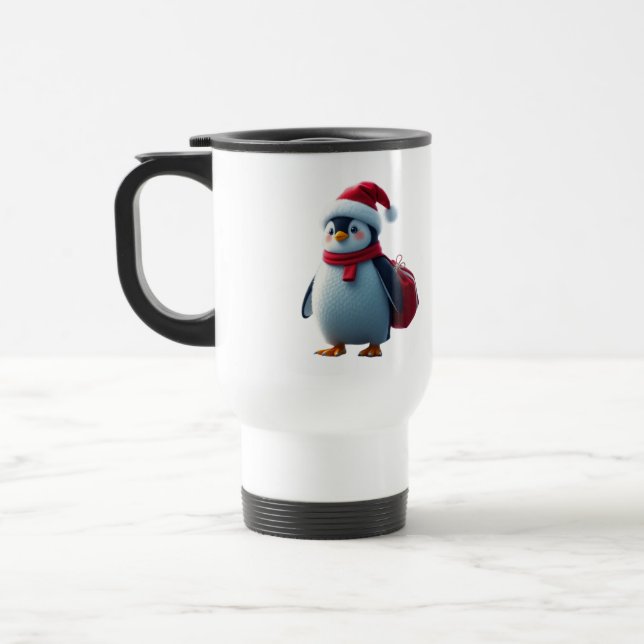 Taza De Viaje Christmas penguin (Izquierda)