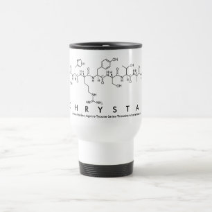 Taza De Viaje Chrystal peptide nombre mug
