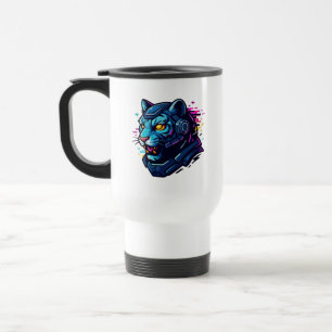 Taza De Viaje Ciberanimales - Criaturas futuristas de la digital