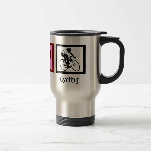Taza De Viaje Ciclismo de amor por la paz (Derecha)