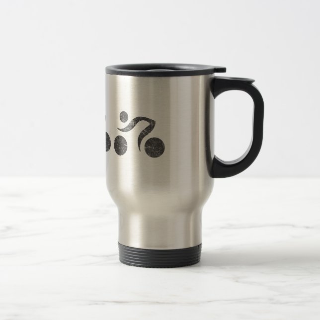 Taza De Viaje Ciclistas en gris (Derecha)