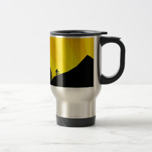 Taza De Viaje ciclo: rayz de la montaña: