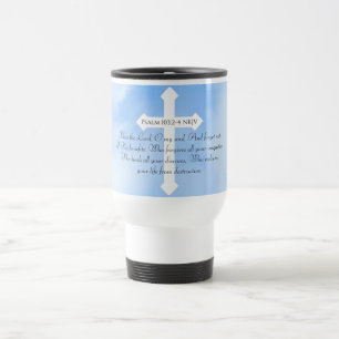 Taza De Viaje Cielo azul cristiano curación Biblia contra cruz