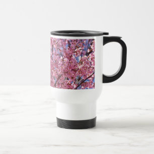 Taza De Viaje Cielo de Flor de Cerezo Rosa Sakura