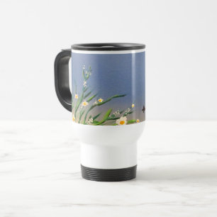 Taza De Viaje Cielo de Mariposa Pacífico Puesta de Sol Naturalez