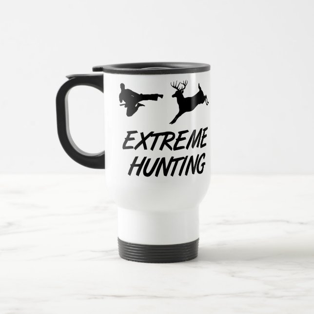 Taza De Viaje Ciervos extremos del retroceso del karate de la (Izquierda)