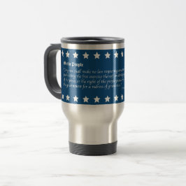 Taza De Viaje Cinco Libertades de la Primera Enmienda