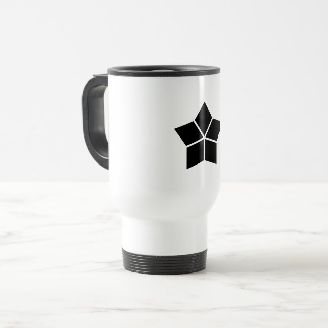 Taza De Viaje Cinco rombos divididos (Anverso izquierdo)