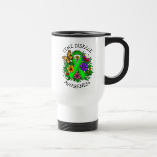 Taza De Viaje Cinta de Concienciación sobre la Enfermedad de Lym