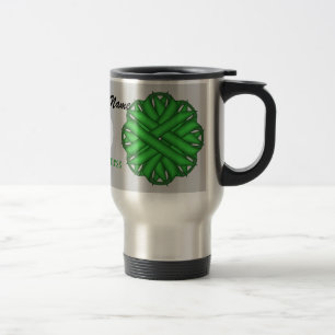 Taza De Viaje Cinta de Flor Verde Tmpl de Kenneth Yoncich