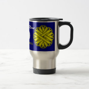 Taza De Viaje Cinta de flores amarillas Tmpl de Kenneth Yoncich