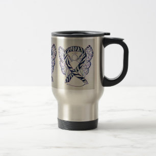 Taza De Viaje Cinta de sensibilización de banda de cebra ángel d