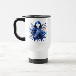 Taza De Viaje Cinta de sensibilización sobre la Encefalomielitis