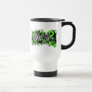 Taza De Viaje Cinta del jardín de la esperanza de la distrofia