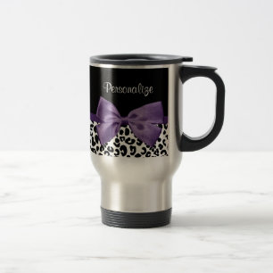 Taza De Viaje Cinta púrpura con nombre de Bonito de impresión
