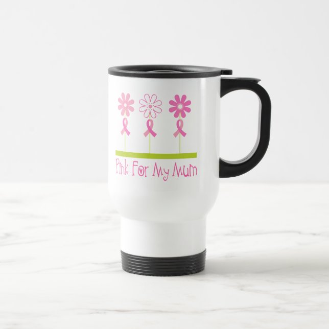 Taza De Viaje Cinta rosada para mi mamá (Derecha)