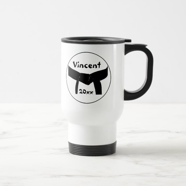 Taza De Viaje Cinturón negro básico de artes marciales (Derecha)