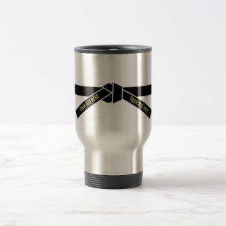 Taza De Viaje Cinturón Negro Personalizable (Kuro-obi)