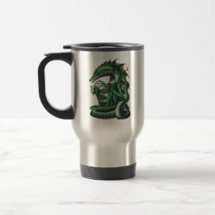 Taza De Viaje CipactliAztec Mythology Creature Cipactli