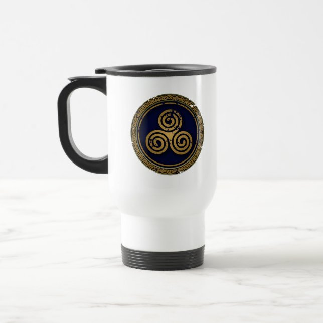 TAZA DE VIAJE CÍRCULO DE LAS HERRAMIENTAS CELTICAS (Izquierda)