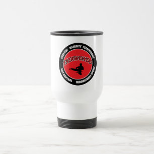 Taza De Viaje Círculo de los principios del Taekwondo