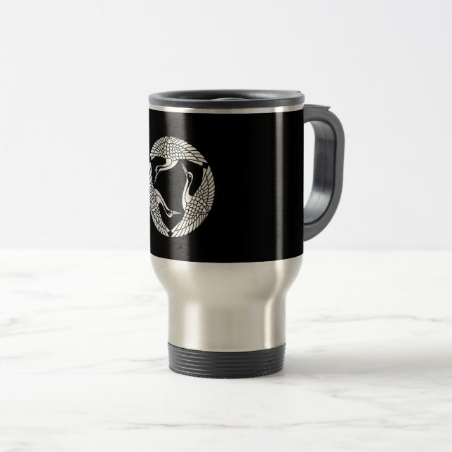 Taza De Viaje Círculo de tres grúas (Anverso derecho)