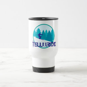 Taza De Viaje Círculo del esquí del telururo