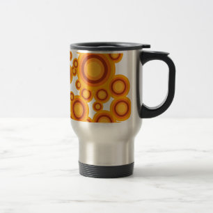Taza De Viaje círculo naranja pastel