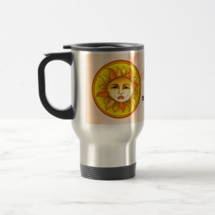 Taza De Viaje Círculo solar sonriente