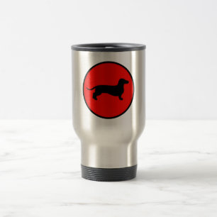 Taza De Viaje círculo trasero del doxie